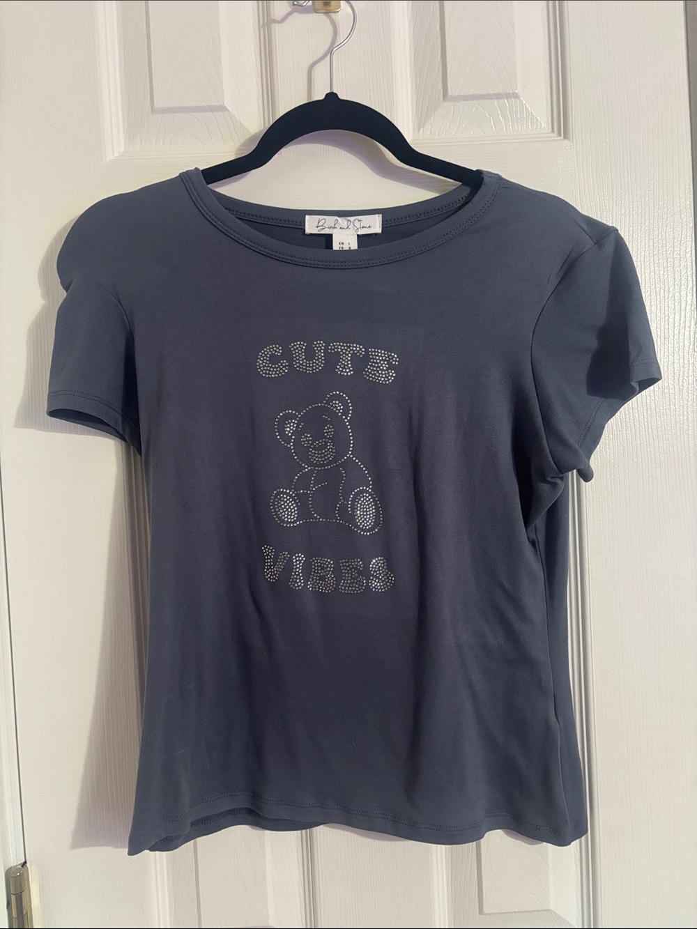 Cute Vibes Teddy Bear Crop Top